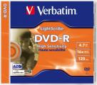 Verbatim DVD-R 16x Lightscribe
