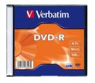Verbatim DVD-R 16x slim tok